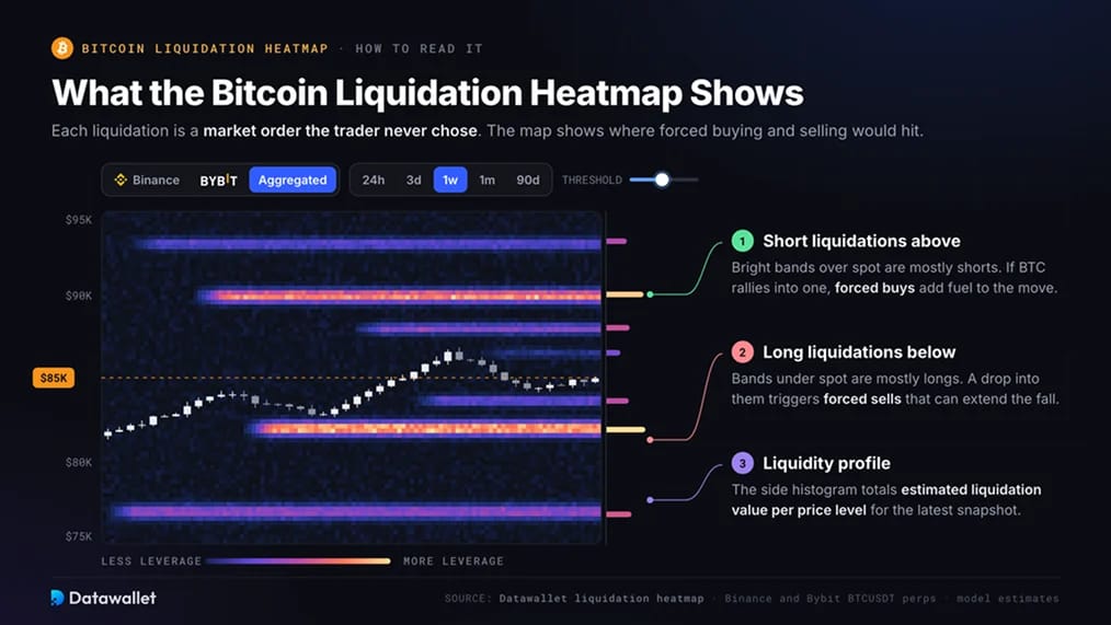 What Does the Bitcoin Liquidation Heatmap Show?