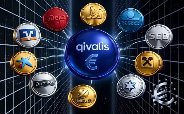 12 bancos europeos lanzan la Alianza Qivalis Euro Stablecoin
