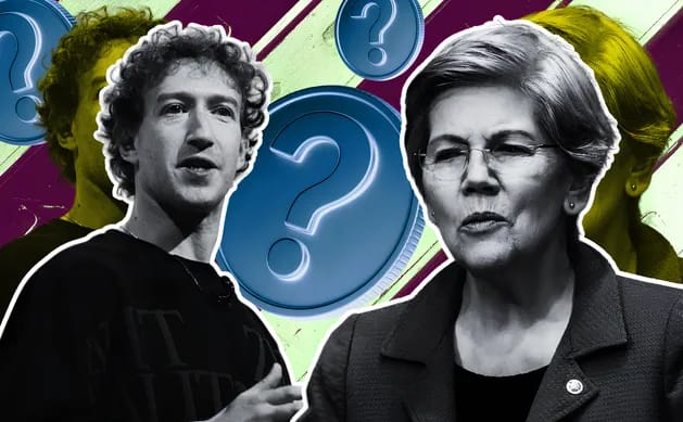 Elizabeth Warren Demands Meta Explain Stablecoin Plans