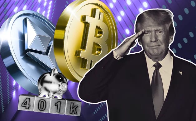President Trump To Approve Crypto in 401(k) Retirement Plans