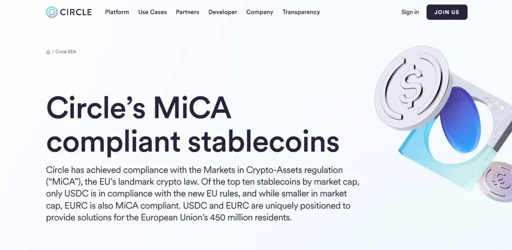 USDC Regulatory-Compliant Market Pairs