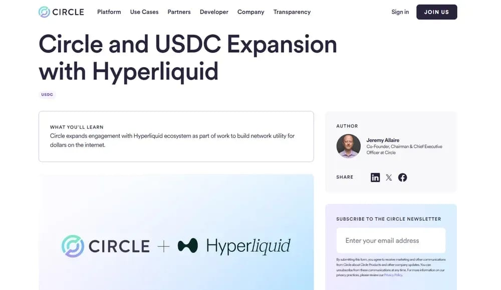 USDC Perps With Hyperliquid