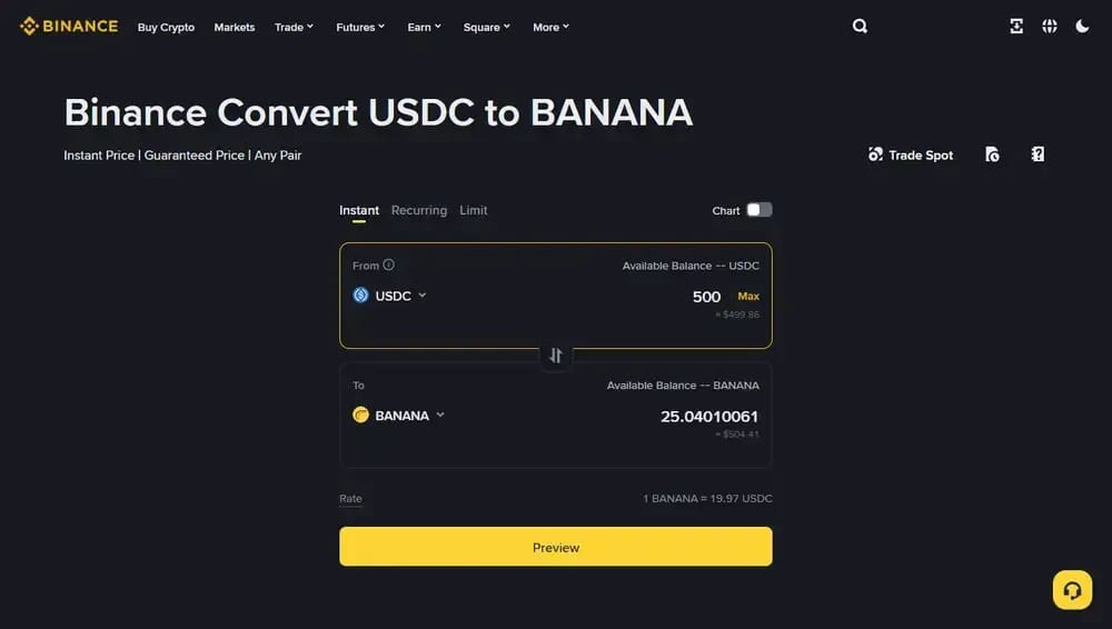 Binance for Trading Meme Coins