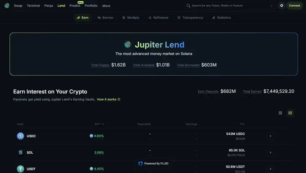 Jupiter JLP Pool