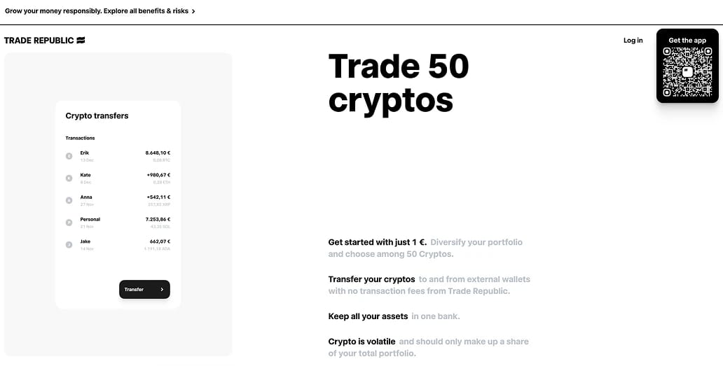Acquista Bitcoin  Trade Republic