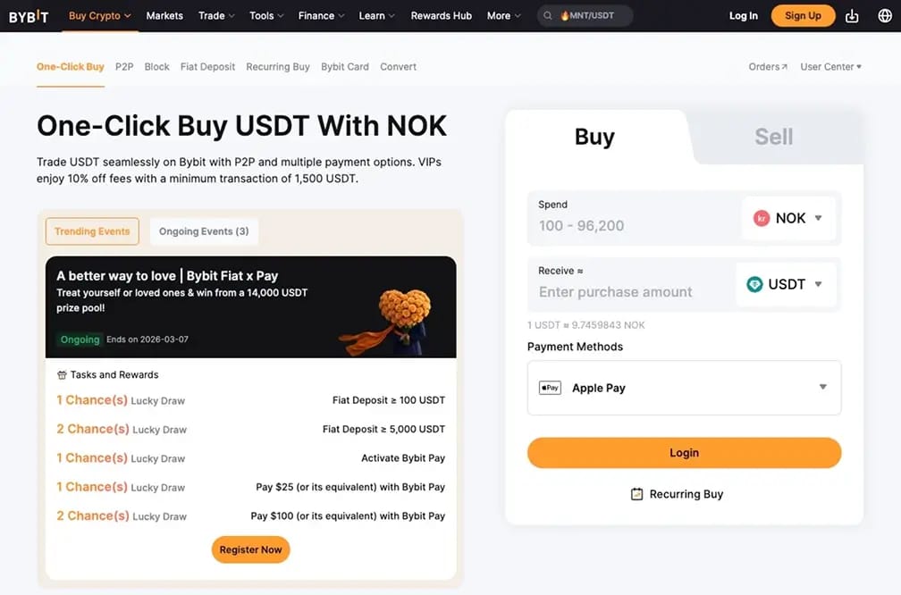 Buy Crypto with SpareBank 1