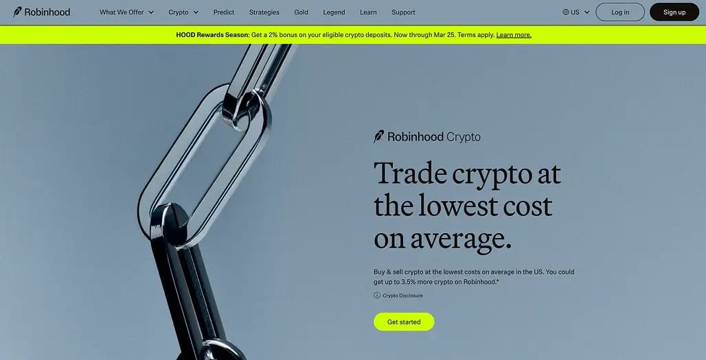 Acquista Bitcoin criptovalute con Robinhood