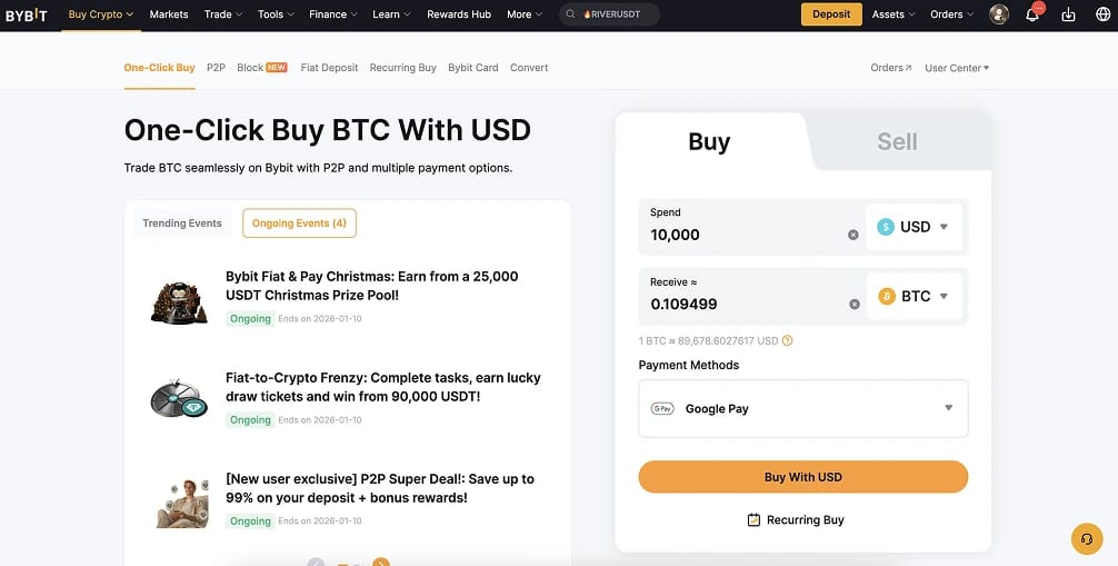 Buy Crypto with Google Pay