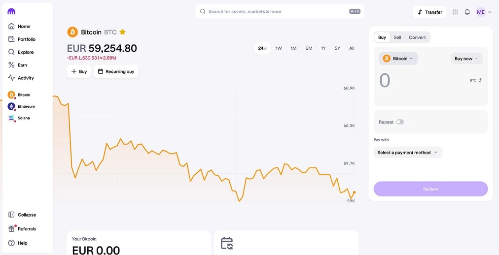 Купить криптовалюту с Hello Bank