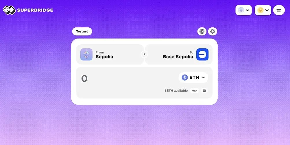Bridge Sepolia Testnet
