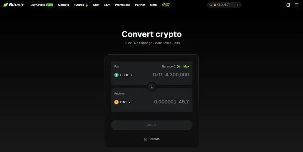 Bitunix Spot