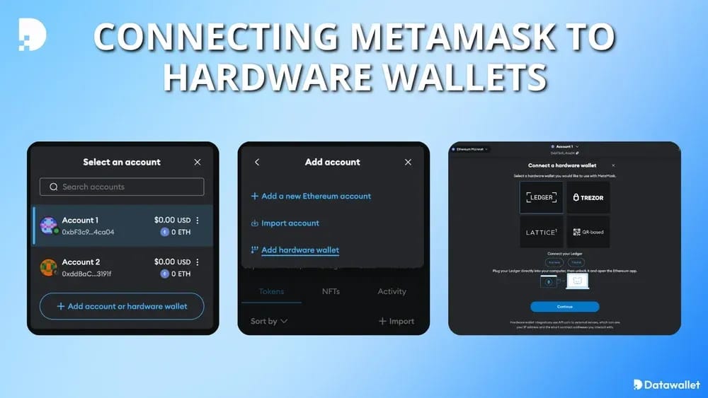 Cómo conectar MetaMask monederos físicos