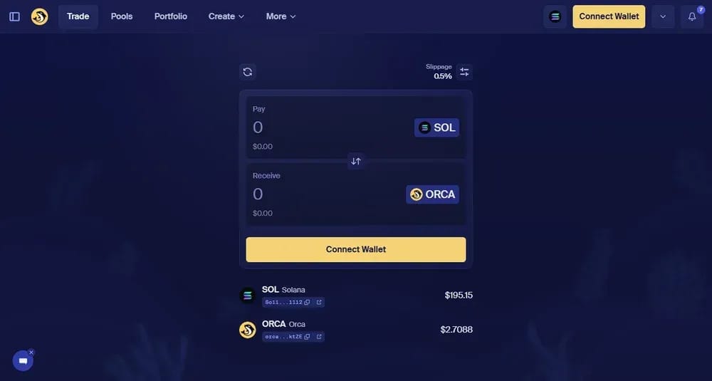 Orca Solana DEX