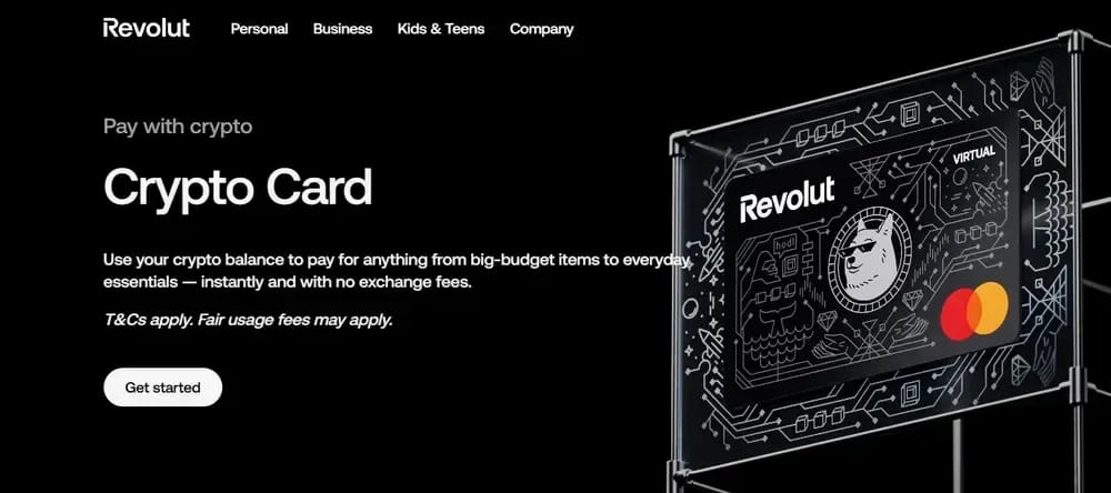 بطاقة Revolut Crypto