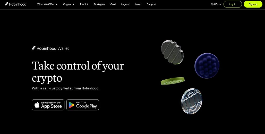 Wallet e disponibilità Wallet Robinhood