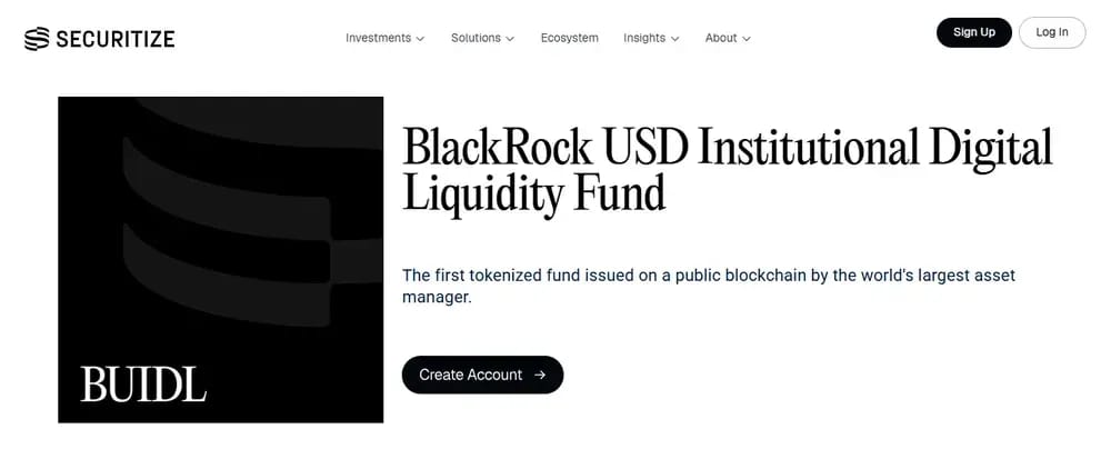 RWA BlackRock BUIDL RWA