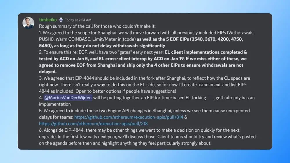 tim beiko on ethereum dencun eips