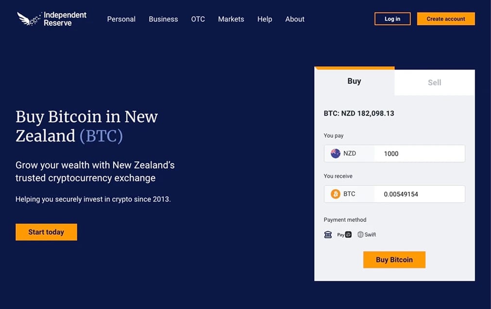 Buy Bitcoin with BNZ