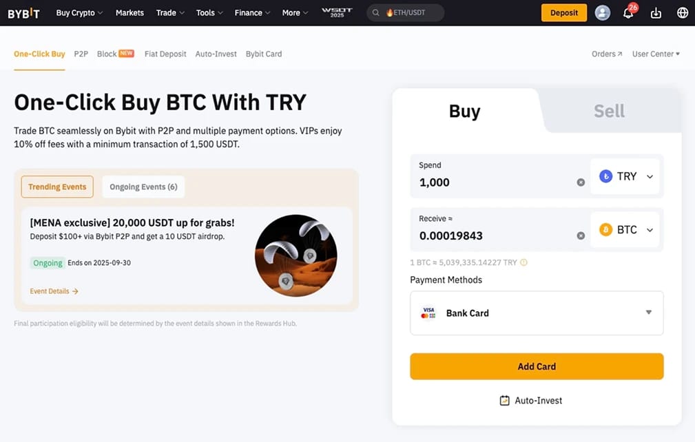 Achetez des cryptomonnaies avec Ziraat Bank.