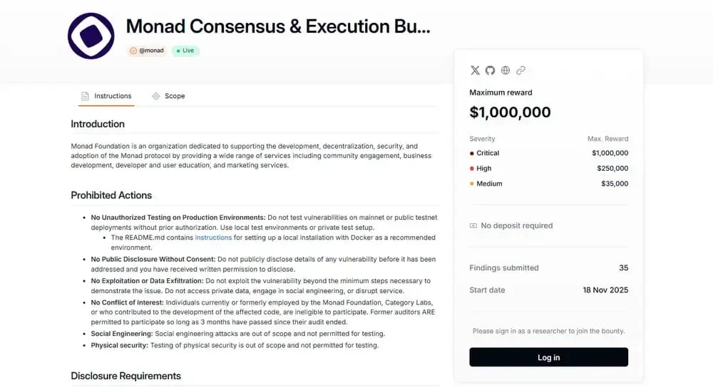 Monad Bug Bounty