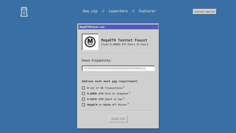 Faucet alternatifTestnet  MegaEth