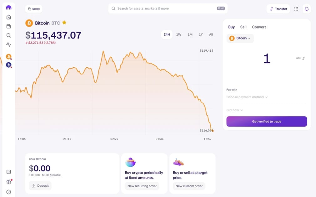 Compra criptomonedas con Venmo