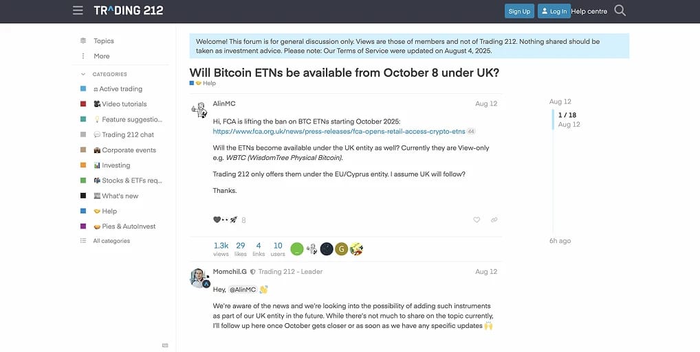 Trading 212 真正的加密资产吗?