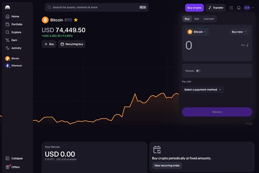 Buy Bitcoin with U.S. Bank