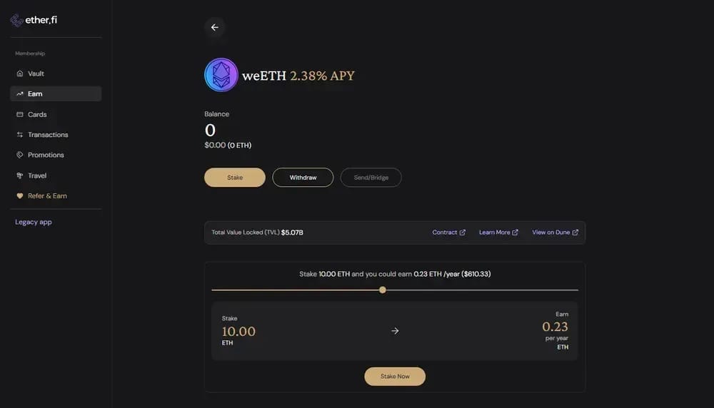 EtherFi:Staking Ethereum
