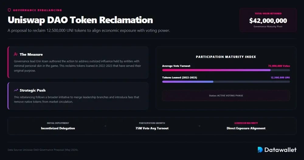 Uniswap DAO Votes To Reclaim 12.5 Million Tokens