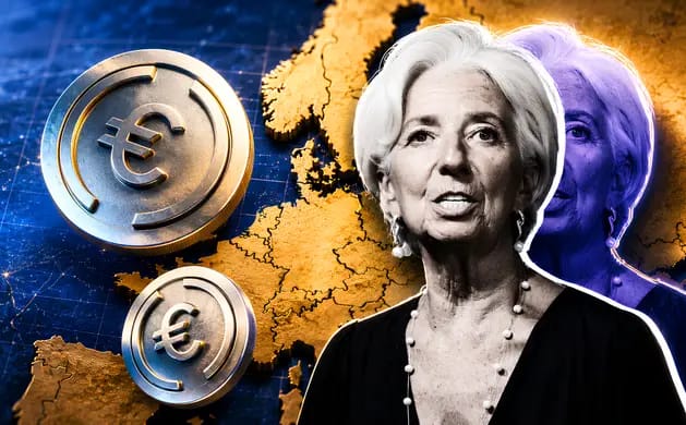 Lagarde del BCE rechaza la stablecoin del euro a favor del euro digital.