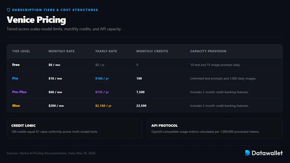 Venice AI Pricing