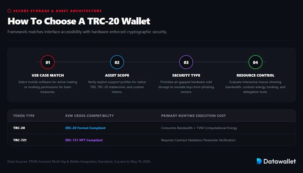 Как выбратьWallet TRC-20
