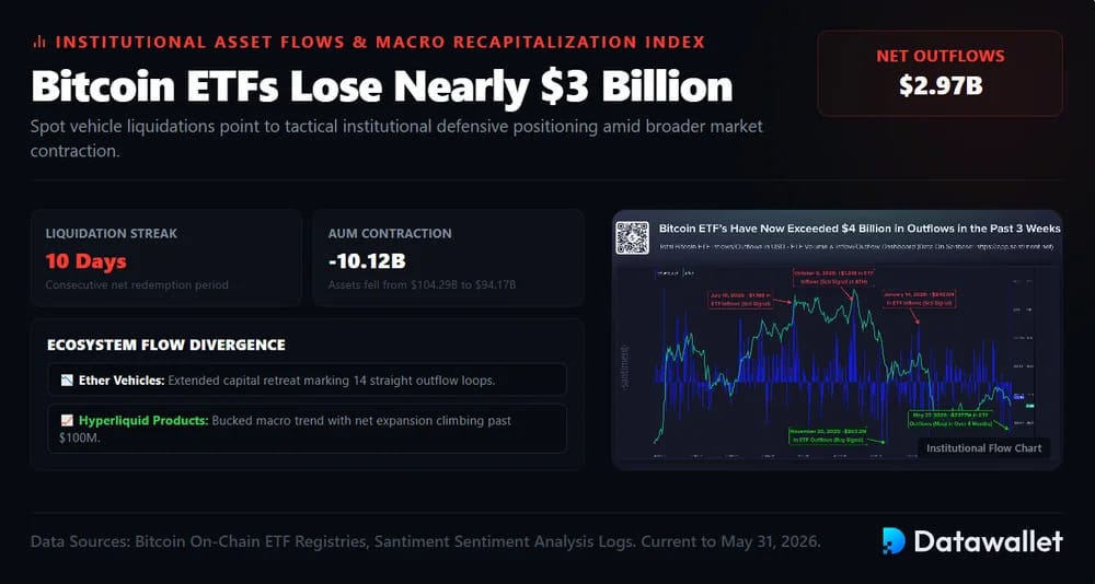 Bitcoin ETFs Lose Nearly $3 Billion