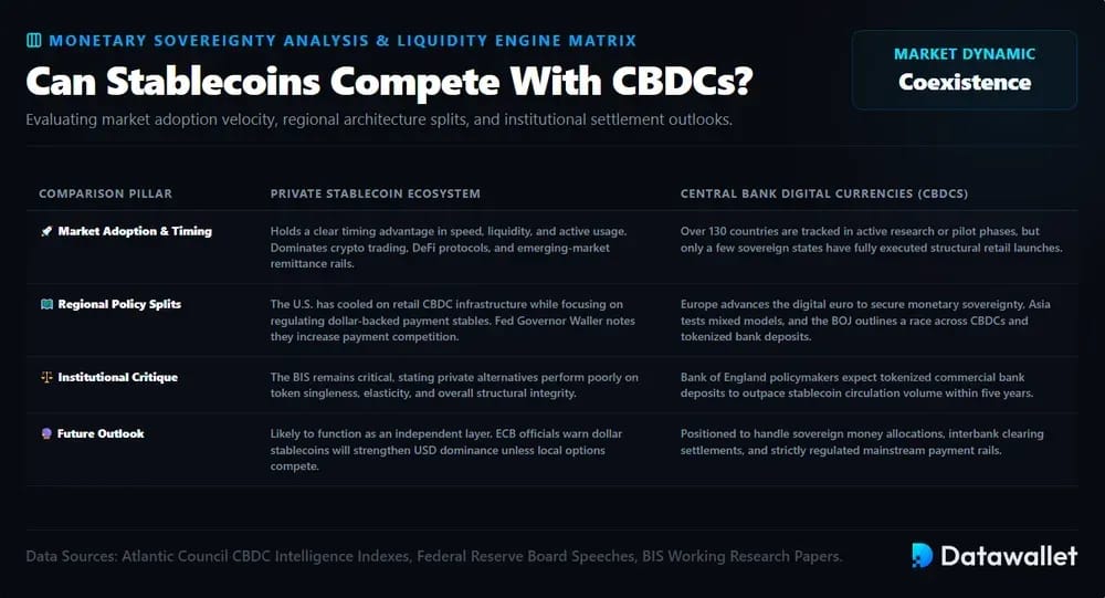 Can Stablecoins Compete With CBDCs