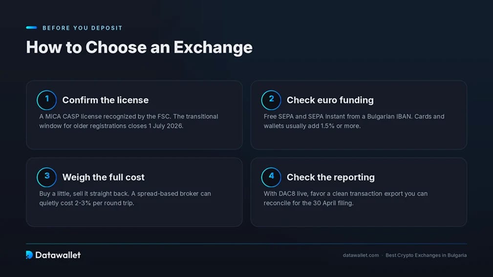 Comment choisir une plateforme d'échange de cryptomonnaies en Bulgarie