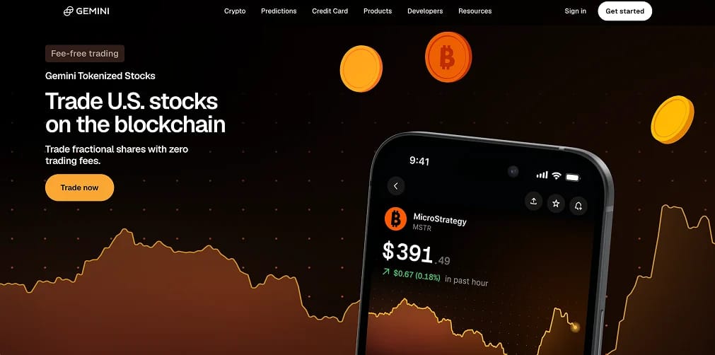 4. Токенизированные акции Gemini