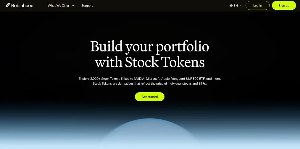 Токенизированные акции Robinhood