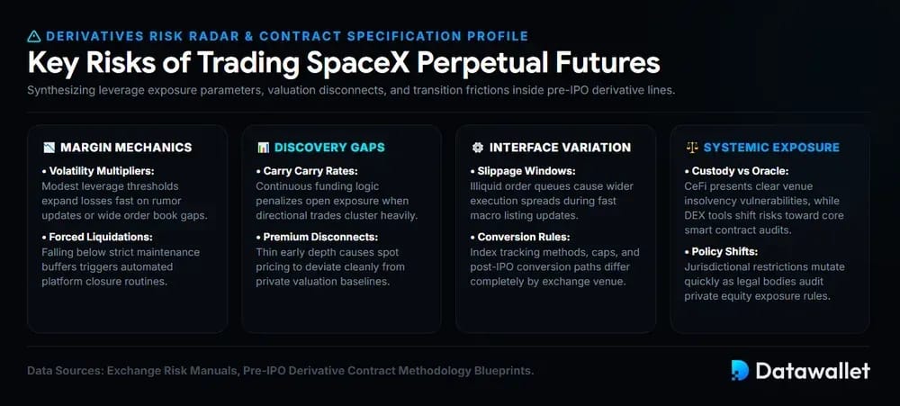 Principaux risques liés au tradingFutures Perpetual SpaceX