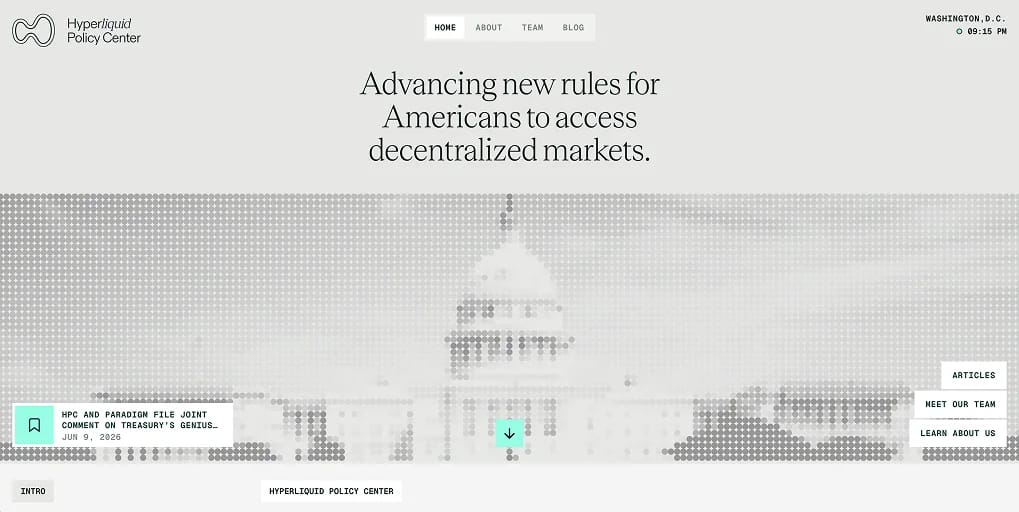 Hyperliquid's Washington Lobbying Push