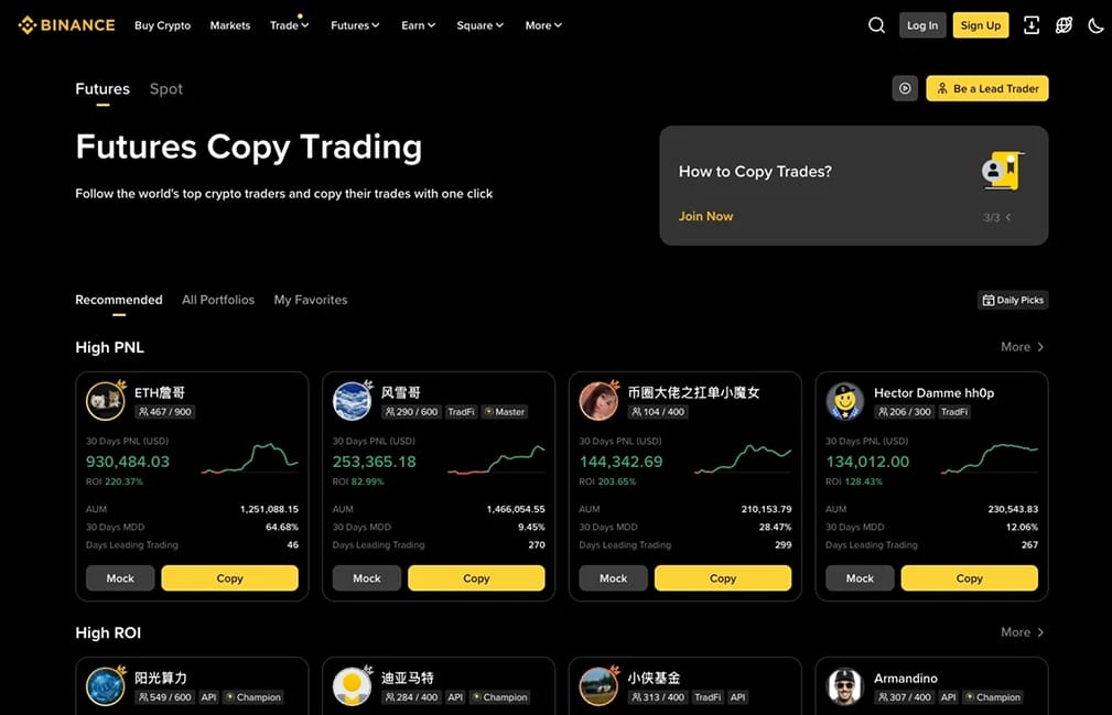Binance Copy Trading.