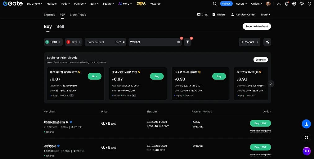 Comprar criptomonedas con WeChat