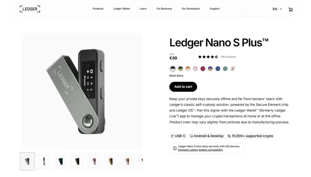 Ledger Nano S Plus
