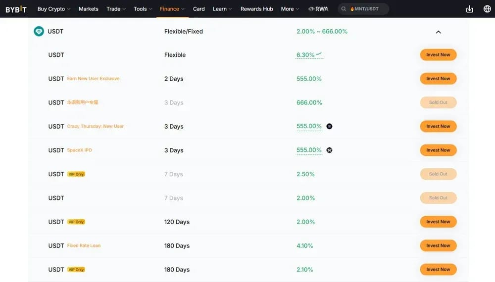 Bybit USDT Yield