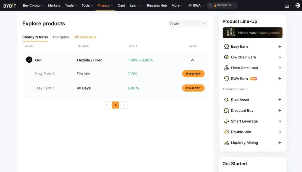 Bybit XRP Staking