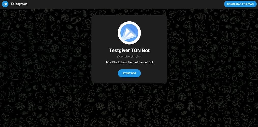 Obtenir des tokens TON testnet
