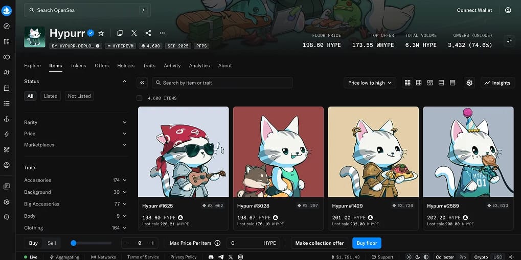 Comment acheter des Hypurr NFTs