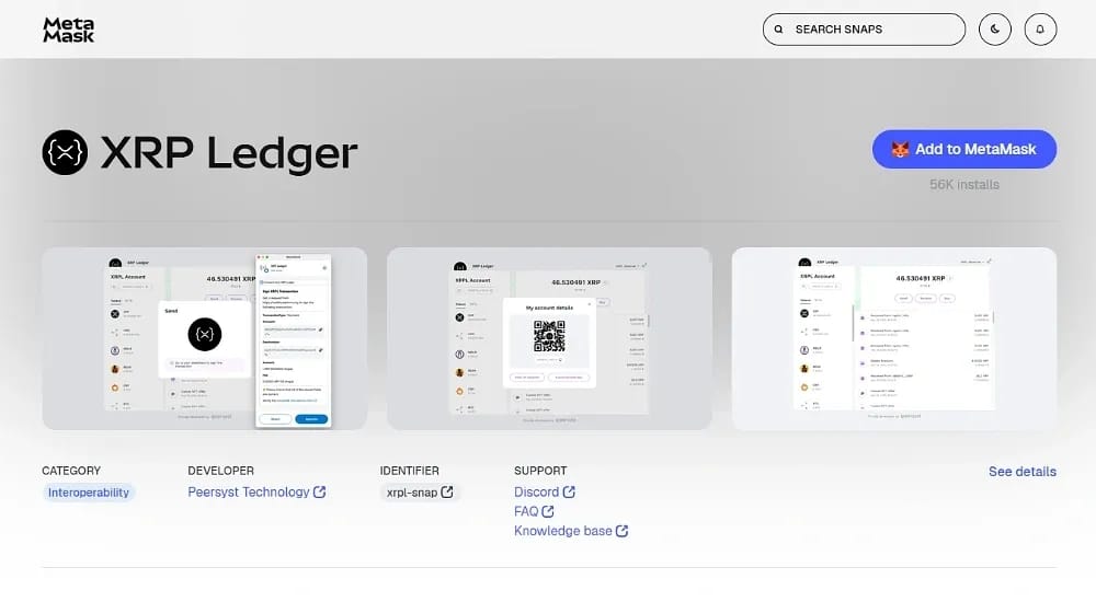 كيفية إضافة XRP Ledger إلى MetaMask
