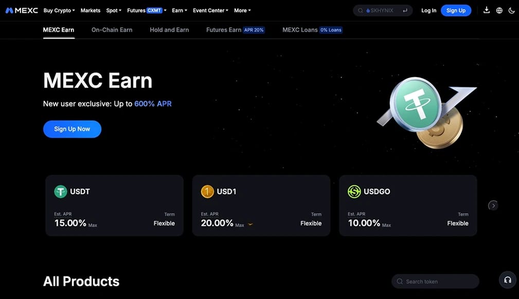 MEXC Earn.