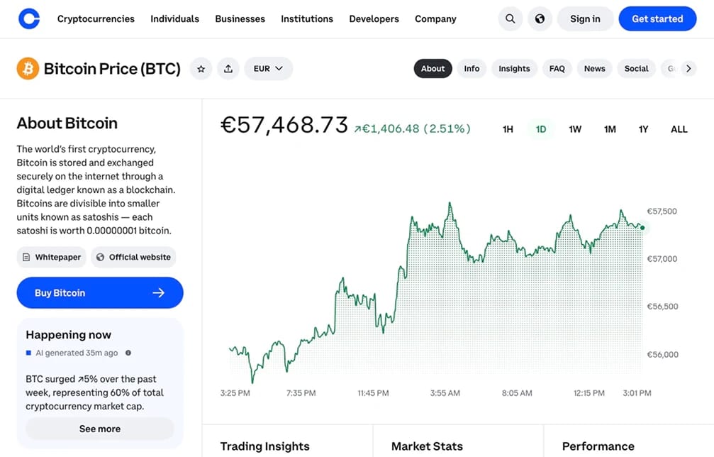Coinbase.